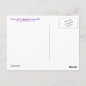 Gele Uil Briefkaart (Achterkant)