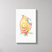 Gele Uil Canvas Muur Opknoping (Voorkant)