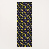 gele uilen yogamat (Achterkant)