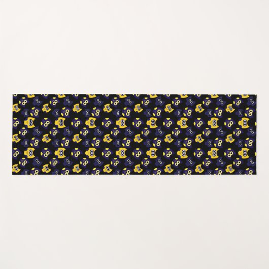 gele uilen yogamat (Voorkant (horizontaal))