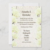 Gele  uitnodiging voor de foto van de bruiloft (Voorkant)