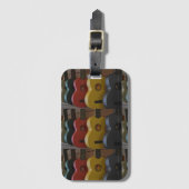 Gele Ukuleles Bagagelabel (Voorkant (verticaal))