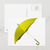 Gele Umbrella Hong Kong Pro-Democracy Movement Briefkaart (Voorkant / Achterkant)