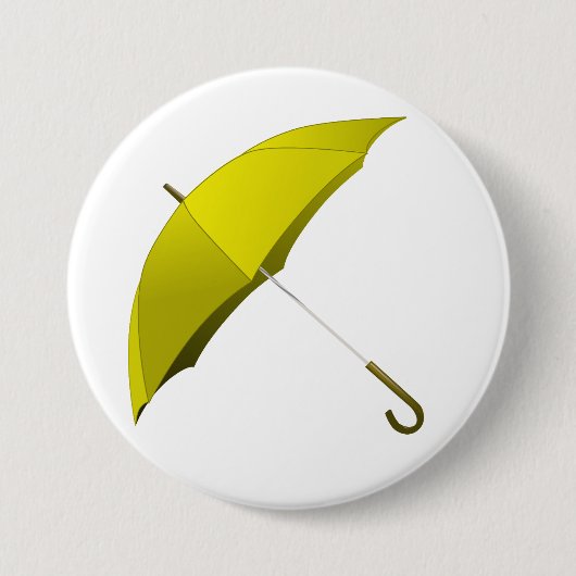 Gele Umbrella Hong Kong Pro-Democracy Movement Ronde Button 7,6 Cm (Voorkant)