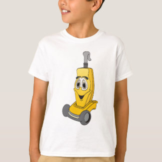 Gele vacuümreiniger t-shirt
