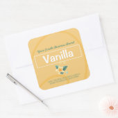 Gele Vanille Stijl Moderne Soja Kaarsen Labels (Envelop)