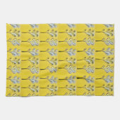 Gele varen keukenhanddoek (Horizontaal)