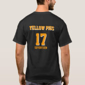 Gele varkens t-shirt (Achterkant)