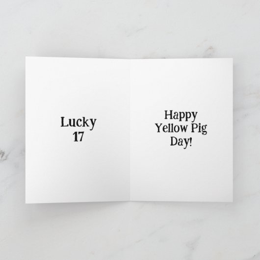 Gele Varkenshag Kaart (Binnen)