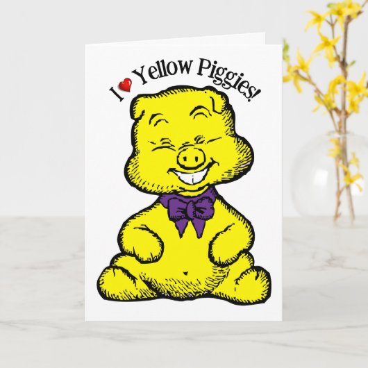 Gele Varkenshag Kaart (Gele Bloem)