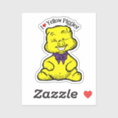 Gele Varkenshag Sticker (Vel)