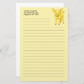 Gele Varkenspijn Dag 17 juli Stapel Varkens Briefpapier (Voorkant / Achterkant)