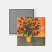 "Gele Vase" Floral Magnet (Voorkant / Achterkant)