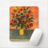 "Gele Vase" Floral Mousepad Muismat (Met muis)