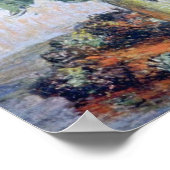 Gele Vase van Chrysanthemums, Claude Monet flower Poster (Hoek)