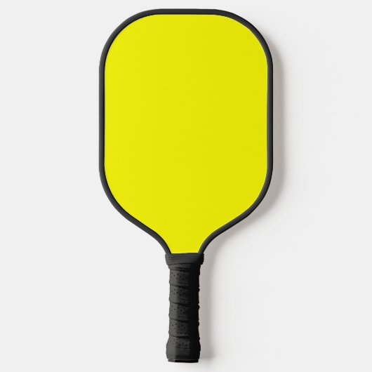 Gele vaste kleur pickleball paddle (Achterkant)