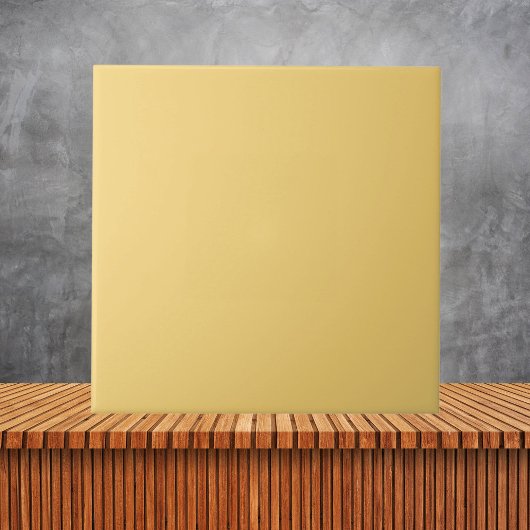 Gele vaste kleur tegeltje