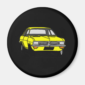 Gele Vauxhall Viva HC Magneet