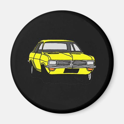 Gele Vauxhall Viva HC Magneet (Voorkant)