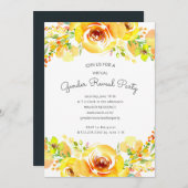 gele velden floral gender onthulling (Voorkant / Achterkant)