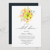 gele velden virtuele baby shower-uitnodiging (Voorkant / Achterkant)