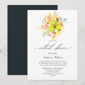 gele velden virtuele babyshower uitnodiging (Voorkant / Achterkant)