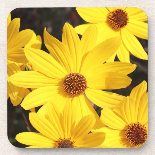 Gele ventiel bier onderzetter (Voorkant)