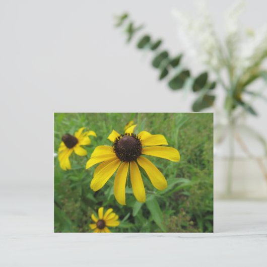 Gele ventiel briefkaart (Staand voorkant)