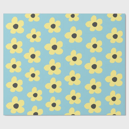 Gele ventiel cadeaupapier (Vlak)