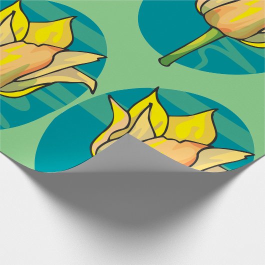 Gele ventiel cadeaupapier