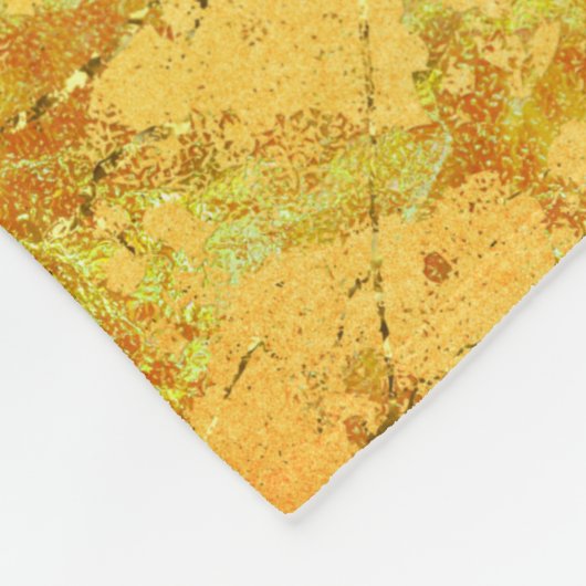 Gele ventiel fleece deken (Hoek)