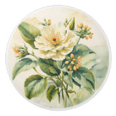 Gele ventiel keramische knop (Voorkant)