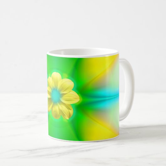 Gele ventiel koffiemok (Voorkant rechts)