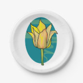 Gele ventiel papieren bordje (Voorkant)