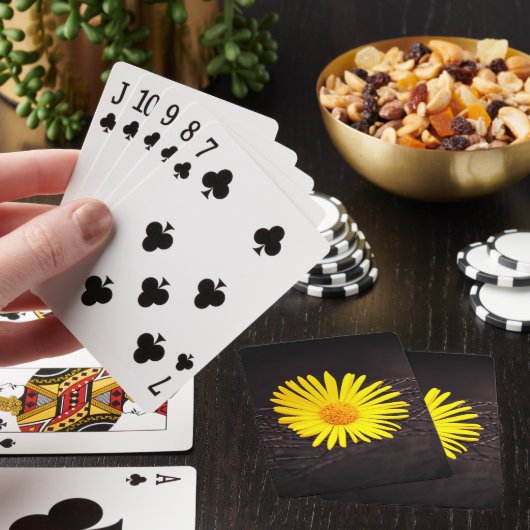 Gele ventiel pokerkaarten (Insitu)