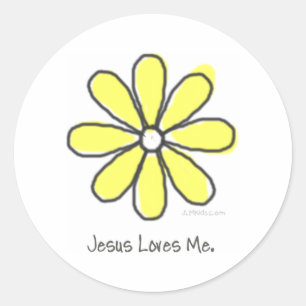 Gele ventiel ronde sticker
