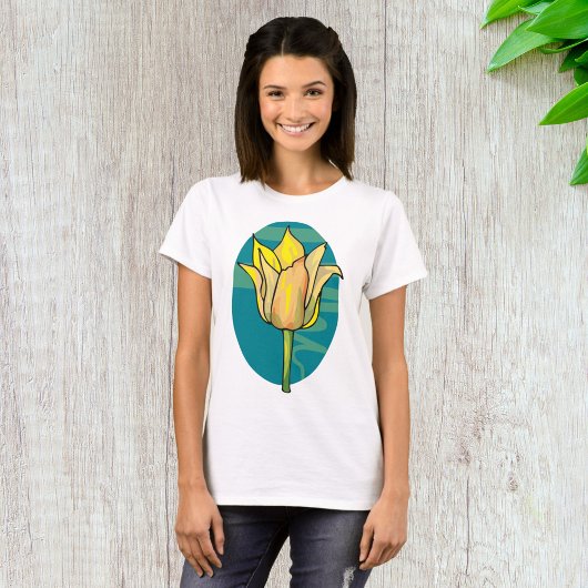 Gele ventiel t-shirt