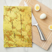 Gele ventiel theedoek (Quarter Fold)