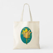 Gele ventiel tote bag (Achterkant)