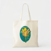 Gele ventiel tote bag (Voorkant)