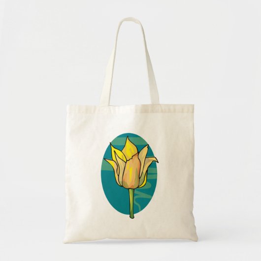 Gele ventiel tote bag (Voorkant)