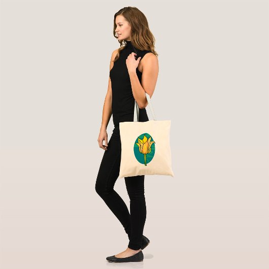 Gele ventiel tote bag