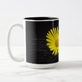 Gele ventiel tweekleurige koffiemok (Links)