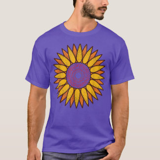 Gele ventilator Gardener Hippie Floral Beauful Sun T-shirt
