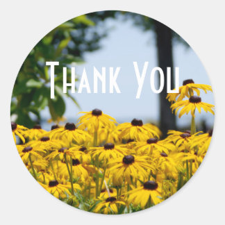 Gele ventilator Hartelijk dank Ronde Sticker