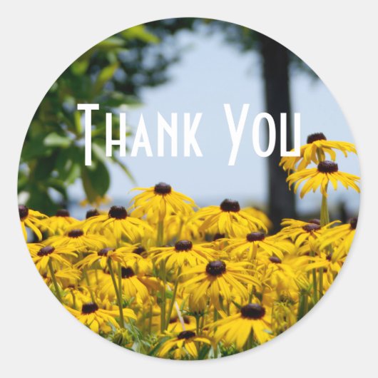 Gele ventilator Hartelijk dank Ronde Sticker (Voorkant)