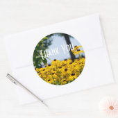 Gele ventilator Hartelijk dank Ronde Sticker (Envelop)