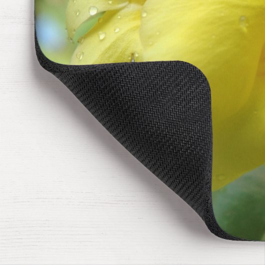 Gele ventilator ~ Mousepad Muismat (Hoek)