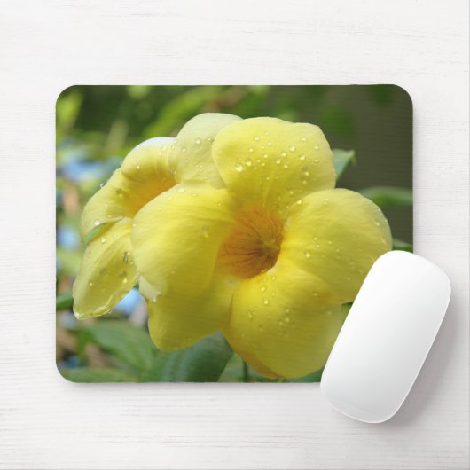 Gele ventilator ~ Mousepad Muismat (Met muis)