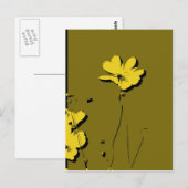 Gele ventilator op groene achtergrond - Fine art Briefkaart (Voorkant / Achterkant)